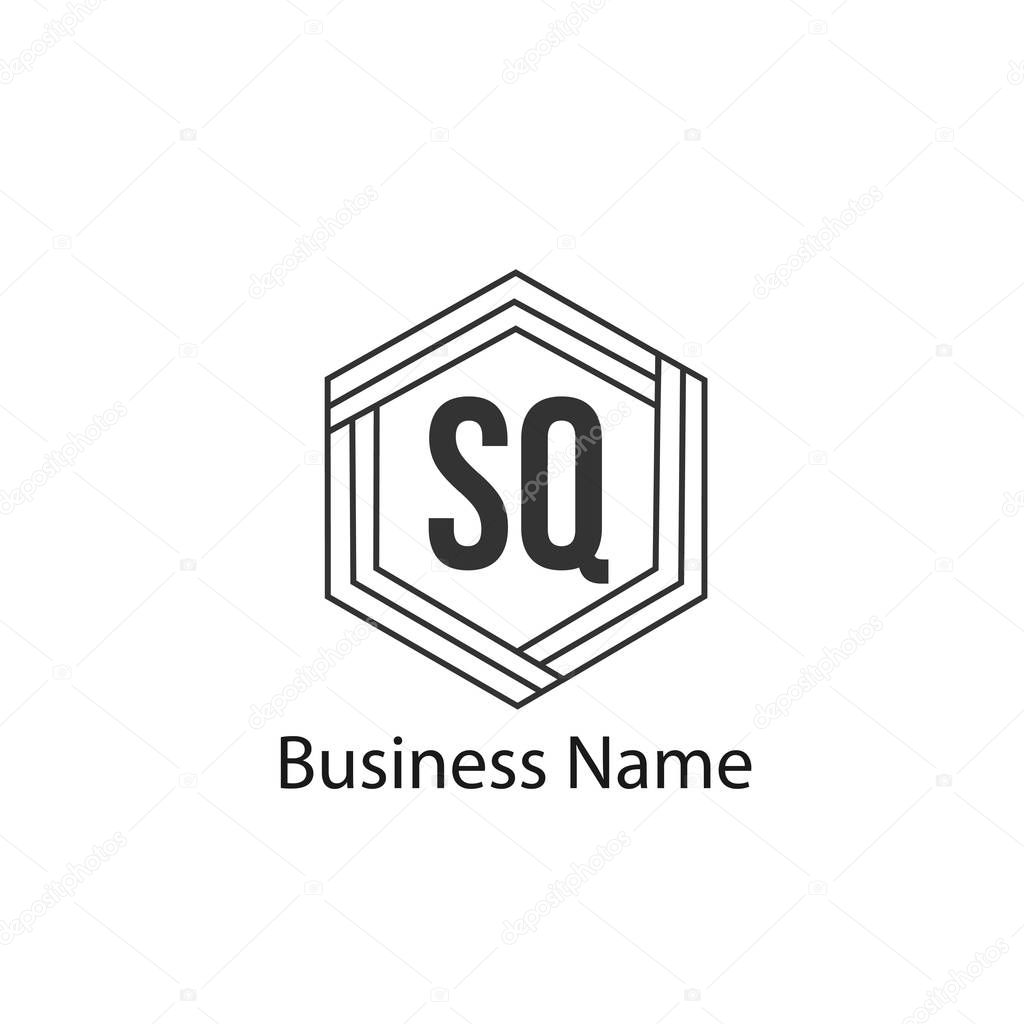 Initial Letter SQ Logo template design