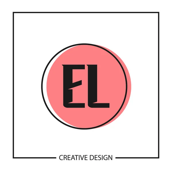 Αρχική Επιστολή Λογότυπο Σχεδιασμός Προτύπου — Διανυσματικό Αρχείο