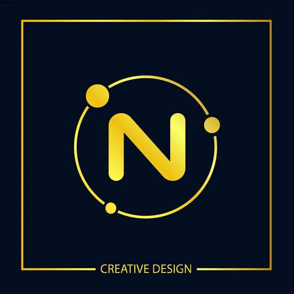 Počáteční Písmeno Logo Šablona Vektorový Design — Stockový vektor