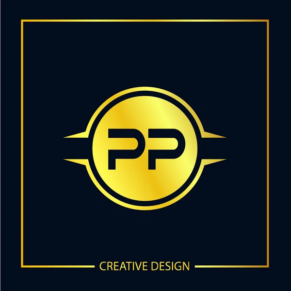 Počáteční Písmeno Logo Šablona Vektorový Design — Stockový vektor