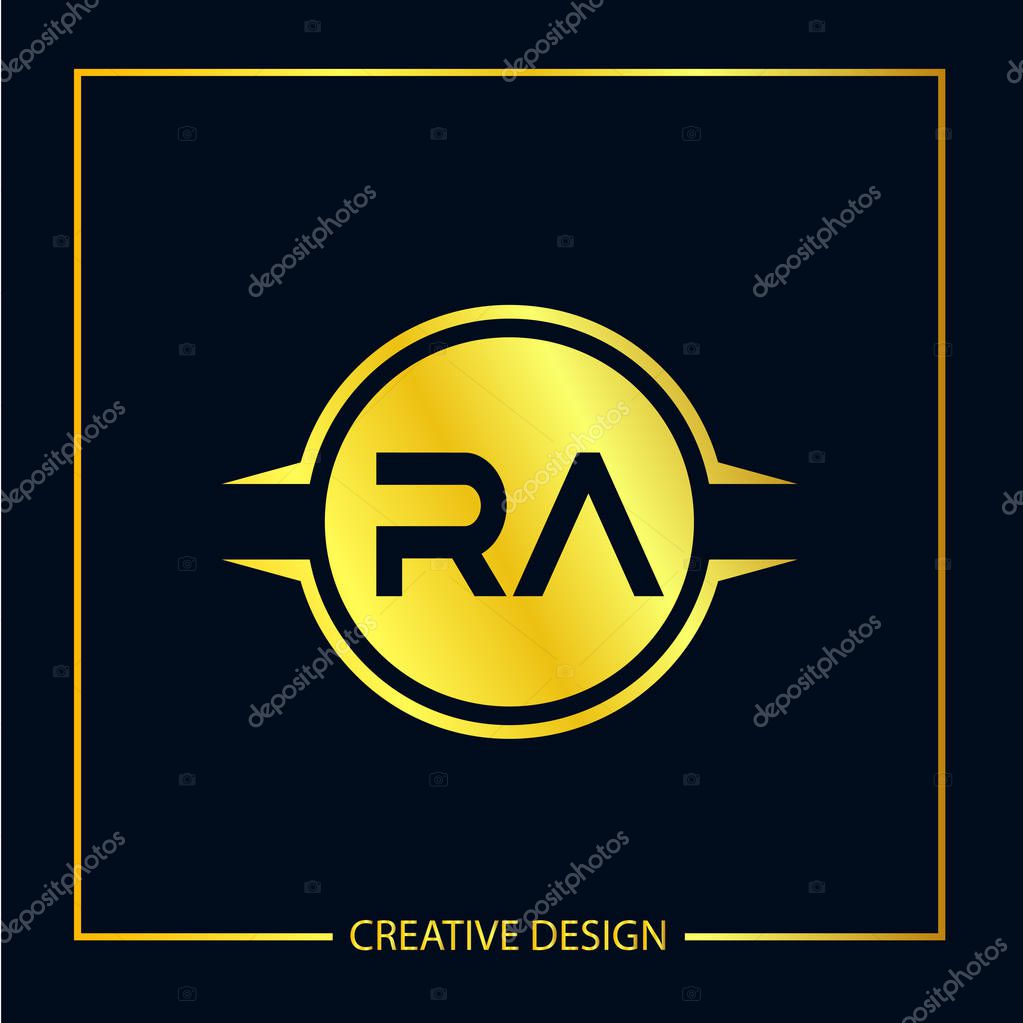 Initial Letter RA Logo Template Design