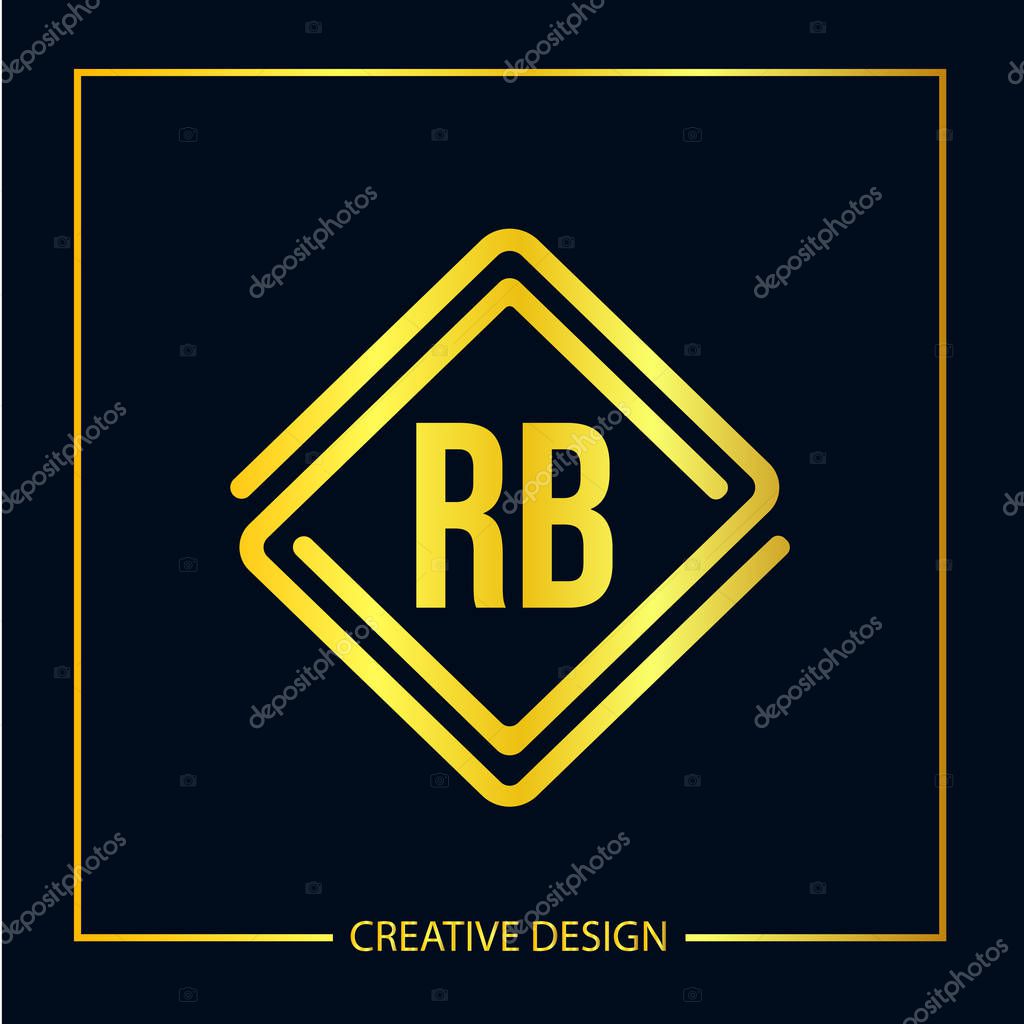 Initial Letter RB Logo Template Design