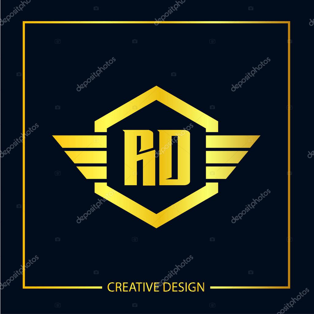 Initial Letter RD Logo Template Design