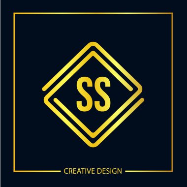 İlk harf Ss Logo şablonu vektör tasarımı