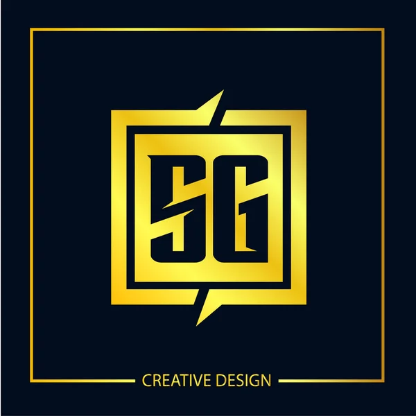 Harf Logo Şablonu Vektör Tasarımı — Stok Vektör