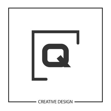 İlk harf Q Logo şablonu vektör tasarımı