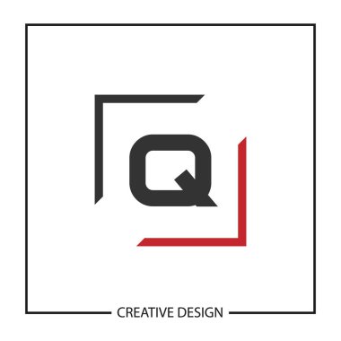 İlk harf Q Logo şablonu vektör tasarımı