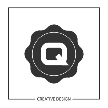 İlk harf Q Logo şablonu vektör tasarımı