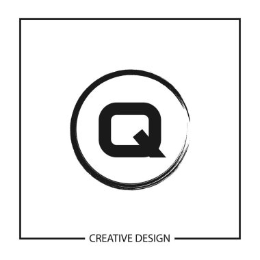 İlk harf Q Logo şablonu vektör tasarımı