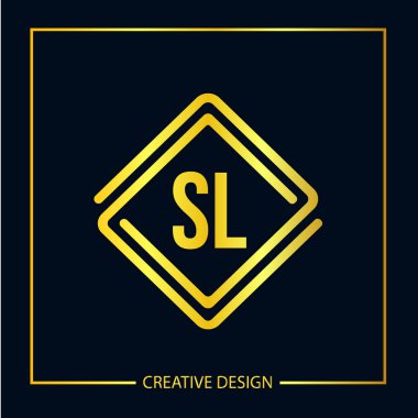 İlk harf Sl Logo şablonu vektör tasarımı