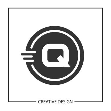 İlk harf Q Logo şablonu vektör tasarımı