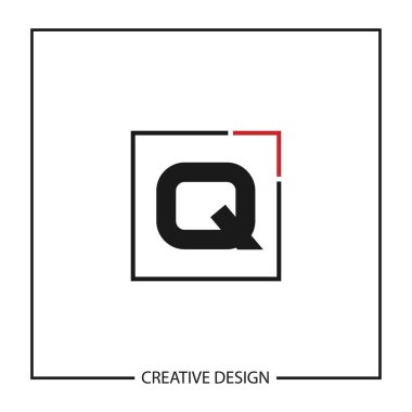 İlk harf Q Logo şablonu vektör tasarımı