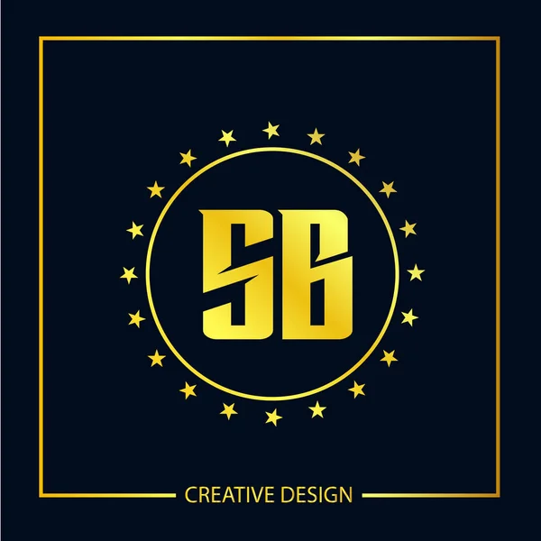 Počáteční Písmeno Logo Šablona Vektorový Design — Stockový vektor