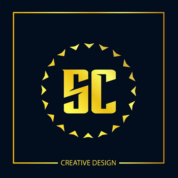 Počáteční Písmeno Logo Šablona Vektorový Design — Stockový vektor