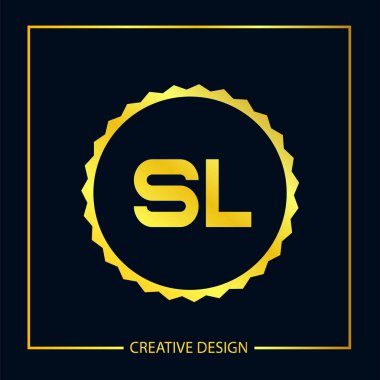 İlk harf Sl Logo şablonu vektör tasarımı