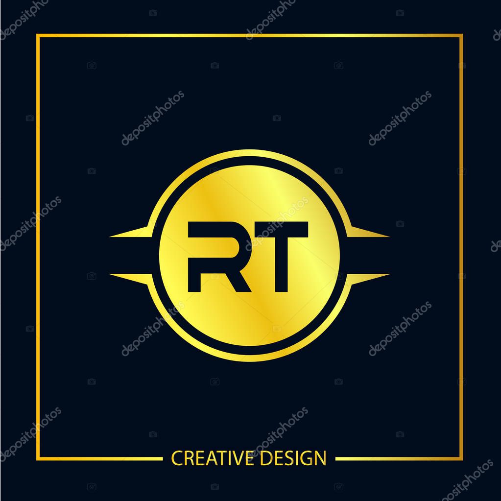 Initial Letter RT Logo Template Design