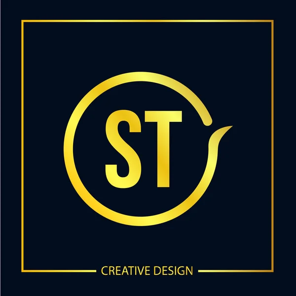 Begynnelsebokstav Logo Mall Vektor Design — Stock vektor