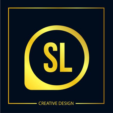 İlk harf Sl Logo şablonu vektör tasarımı