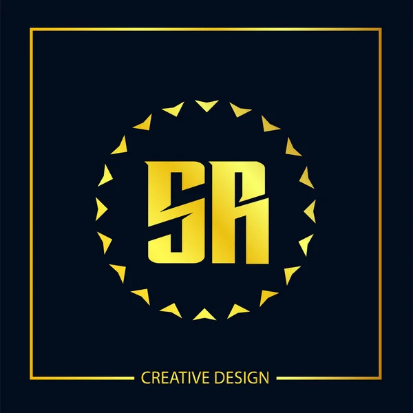 Počáteční Písmeno Logo Šablona Vektorový Design — Stockový vektor