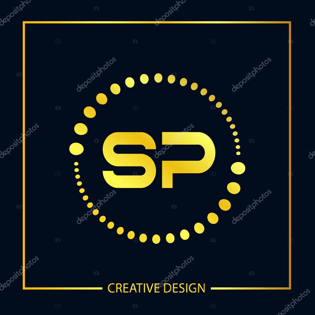 Initial letter SP Logo Template Vector Design