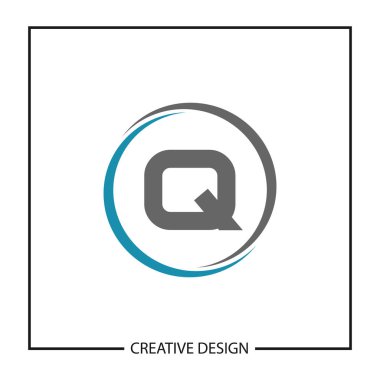 İlk harf Q Logo şablonu vektör tasarımı