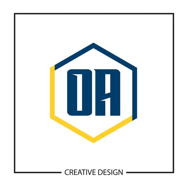 Modelo Logotipo Carta Inicial Design — Vetor de Stock