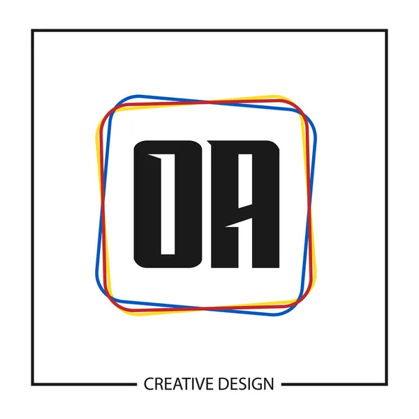 Modelo Logotipo Carta Inicial Design — Vetor de Stock