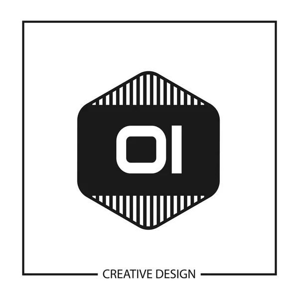 Diseño Inicial Plantilla Logotipo Carta — Vector de stock
