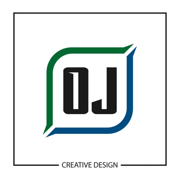 Diseño Inicial Plantilla Del Logotipo Carta — Vector de stock