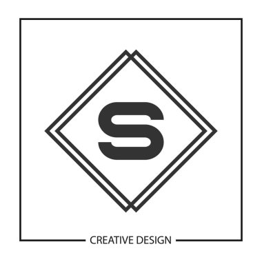 İlk harf S Logo şablonu vektör tasarımı