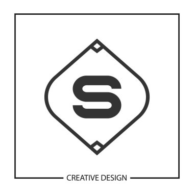 İlk harf S Logo şablonu vektör tasarımı
