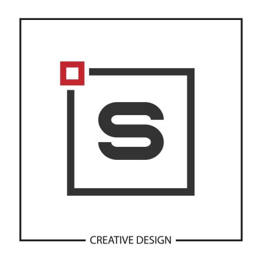 İlk harf S Logo şablonu vektör tasarımı
