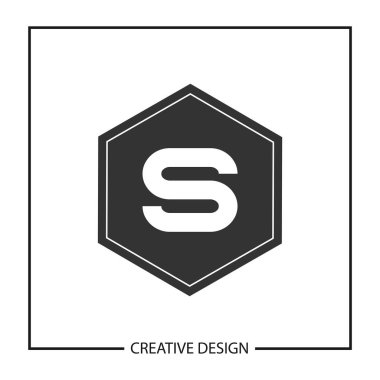 İlk harf S Logo şablonu vektör tasarımı
