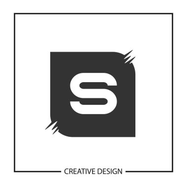 İlk harf S Logo şablonu vektör tasarımı