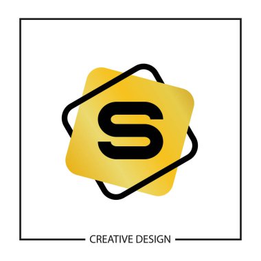 İlk harf S Logo şablonu vektör tasarımı