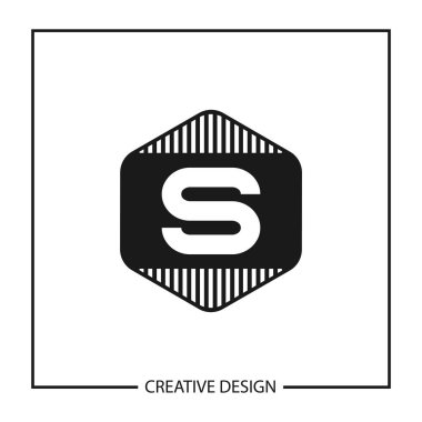 İlk harf S Logo şablonu vektör tasarımı