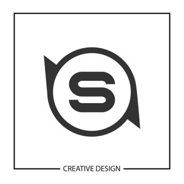 İlk harf S Logo şablonu vektör tasarımı