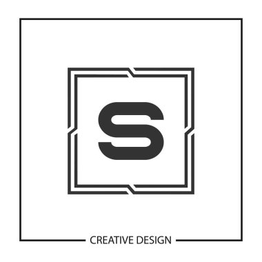 İlk harf S Logo şablonu vektör tasarımı