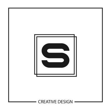 İlk harf S Logo şablonu vektör tasarımı