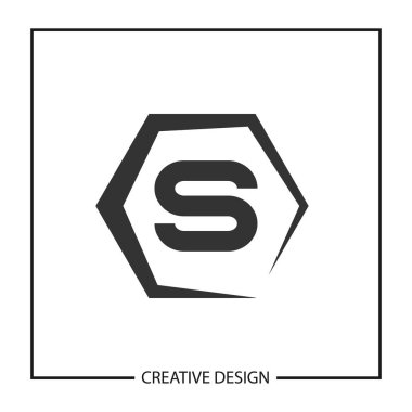 İlk harf S Logo şablonu vektör tasarımı