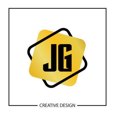 İlk Jg harf Logo tasarım şablonu
