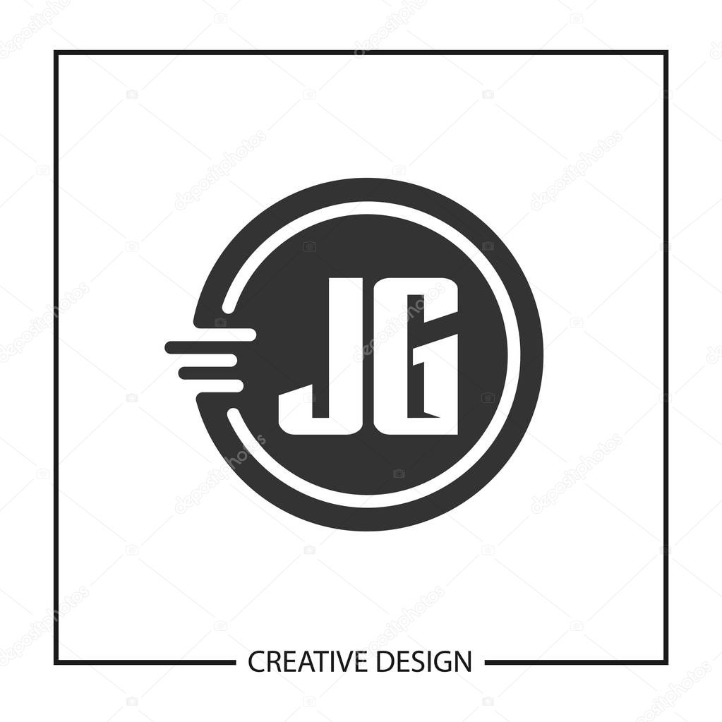 Initial JG Letter Logo Template Design