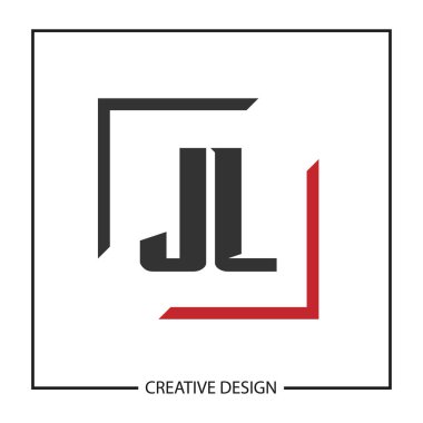 İlk Jl harf Logo tasarım şablonu