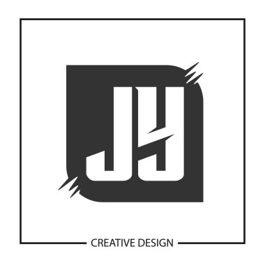 İlk J harfi Logo tasarım şablonu