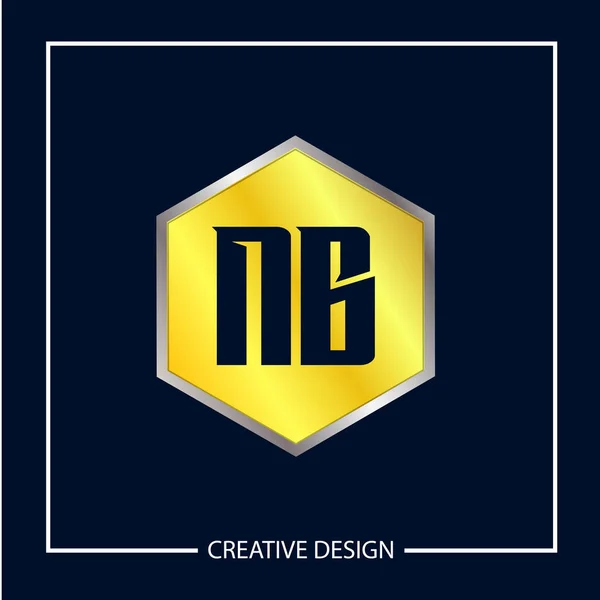 Progetto Iniziale Letter Logo Template — Vettoriale Stock