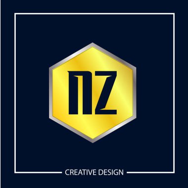 İlk Yeni Zelanda harf Logo tasarım şablonu