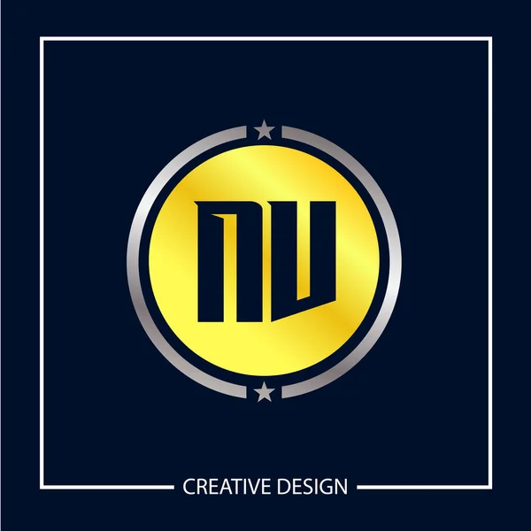 Inledande Brev Logo Malldesign — Stock vektor