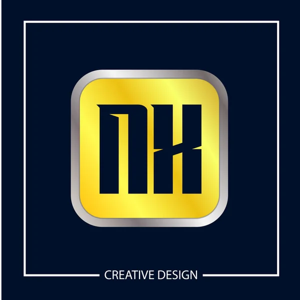 Diseño Inicial Plantilla Del Logotipo Carta — Archivo Imágenes Vectoriales