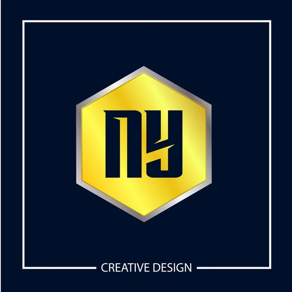 Modelo Inicial Logotipo Letra Design — Vetor de Stock