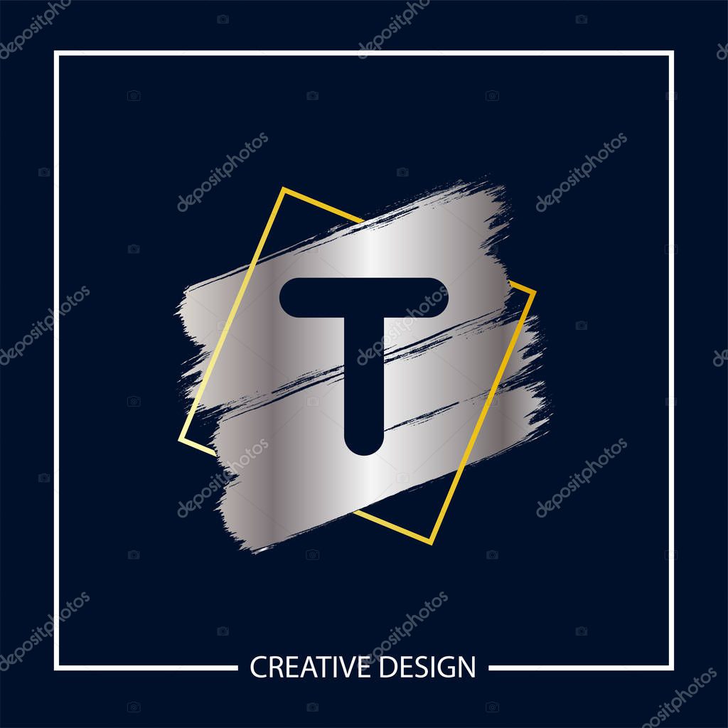 Initial Letter T Logo Template Vector Design